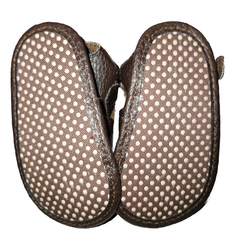 Wee Essentials Baby Sandals Soft Sole Sandals Sz 0 Brown