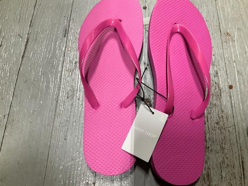 West Loop Pink Flip Flops Women's Large 9/10