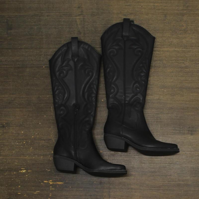 wild Fable Womens Kenzi Western Boots with Memory Foam Insole Jet Black 6M wild Fable Womens Kenzi Western Boots with Memory Foam Insole Jet Black 6M