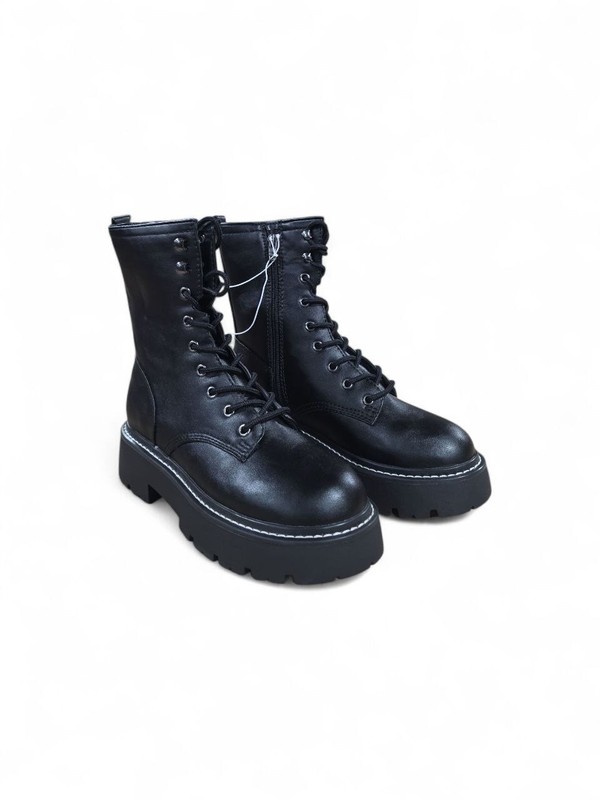 Wild Fable Womens Logan Lug Combat Boots ##select Your Own Size -BLK
