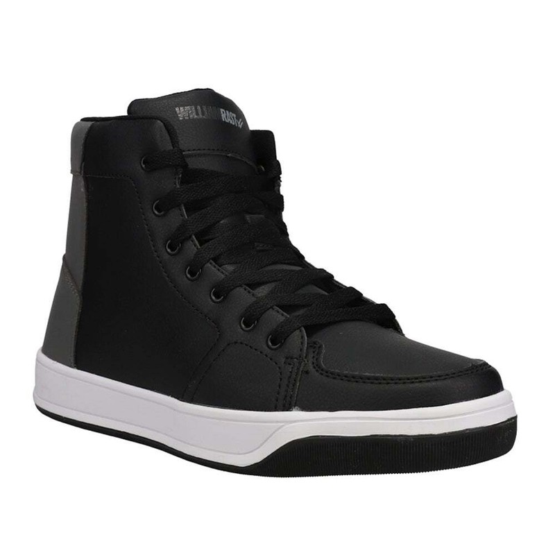 William Rast Empire High Top Mens Black Sneakers Casual Shoes WR1608-019