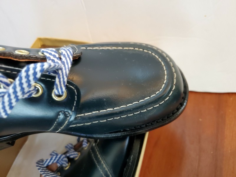 Willits Child's Blue Leather Shoes USA Size 11 1/2 Navy Blue Brand New NOS