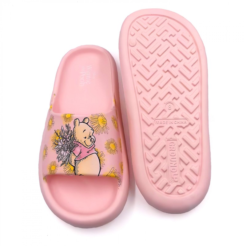 Winnie The Pooh Flowers For Eeyore Women's Flip Flop Cloud Comfort Slide Sandal