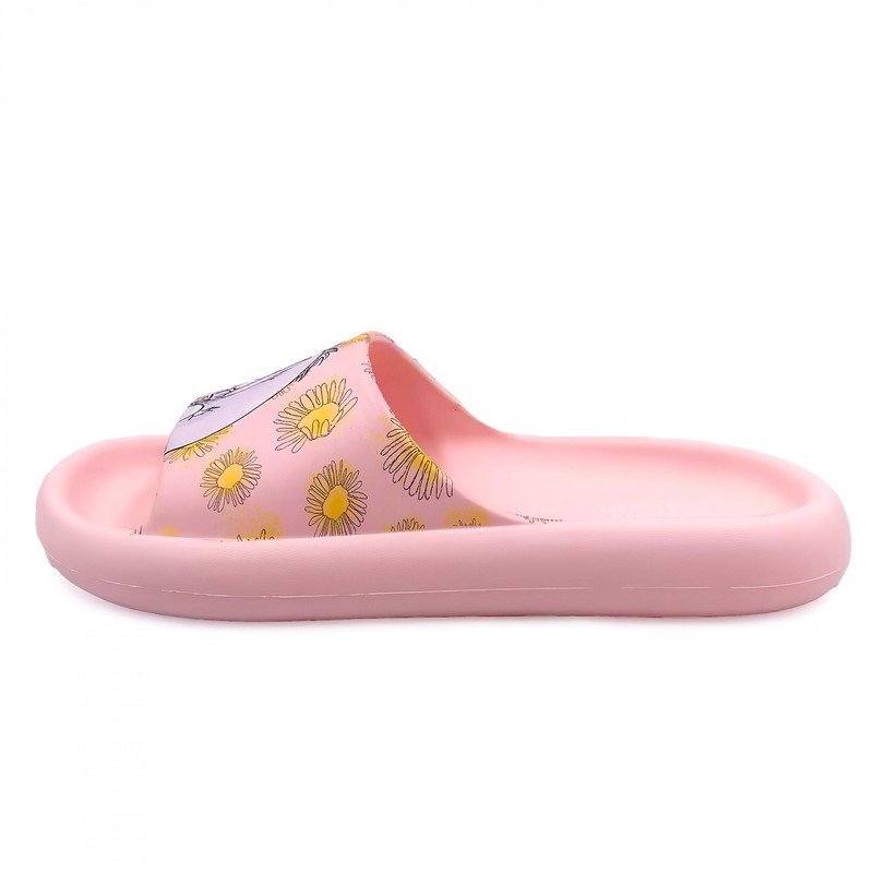 Winnie The Pooh Flowers For Eeyore Women's Flip Flop Cloud Comfort Slide Sandal