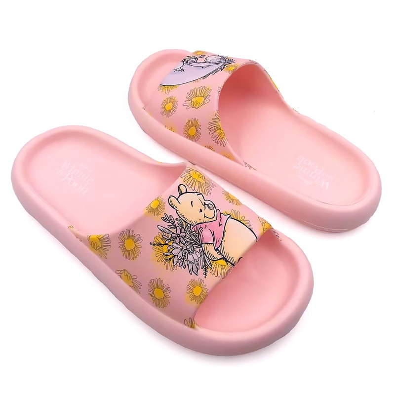 Winnie The Pooh Flowers for Eeyore Women's Flip Flop Cloud Comfort Slide Sandal