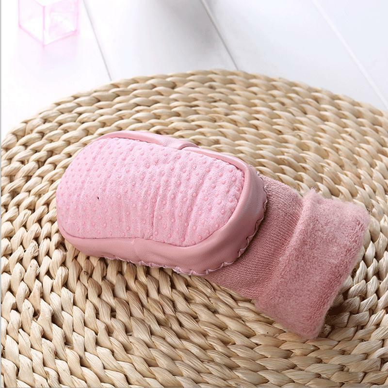 Winter Infant Baby Girl Boy Toddler Anti-slip Warm Slippers Socks Cotton Shoes