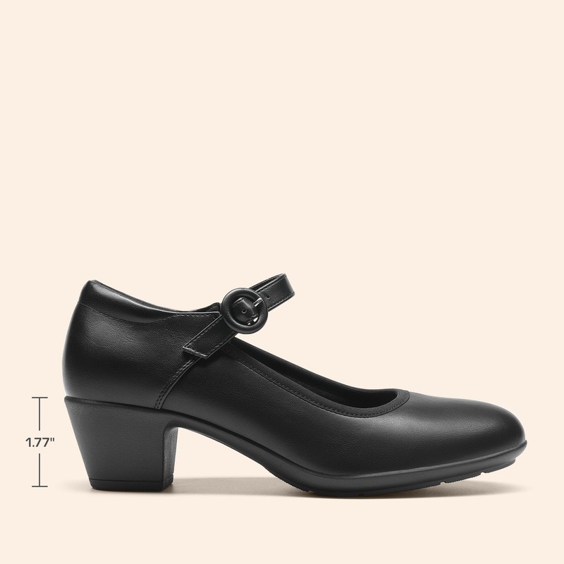 Women All Day Comfort Pumps Low Chunky Mary Jane Pumps Daily Work Dress Pumps