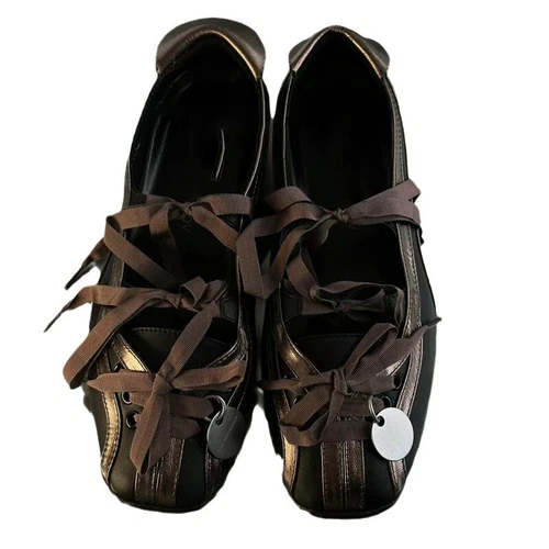 Women Flat Ballet Bowling Bowknot Loafers Shoes Flat Mary Jane Shoes Pump Shoes