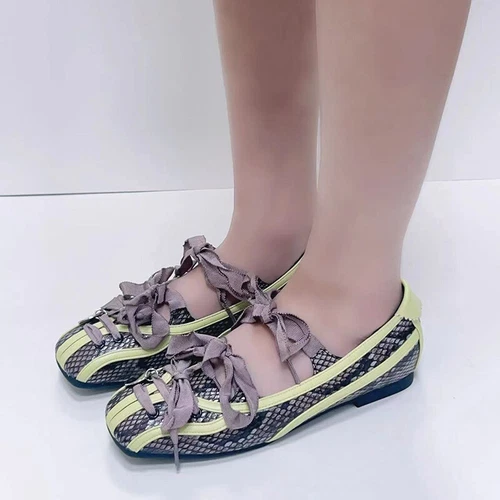 Women Flat Ballet Bowling Bowknot Loafers Shoes Flat Mary Jane Shoes Pump Shoes