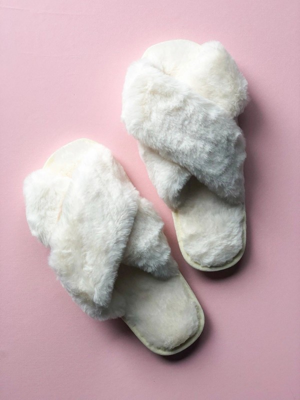 Women Fluffy House Slipper For Wedding Or Any Other Occasion. Perfect For Gifts