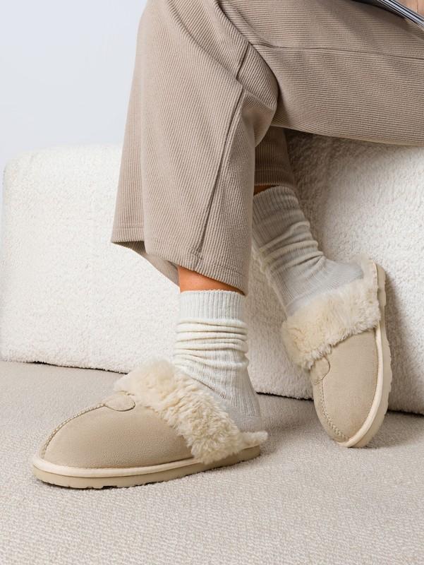 Women House Slippers Indoor Fuzzy Fluffy Furry Cozy Home Bedroom Slippers