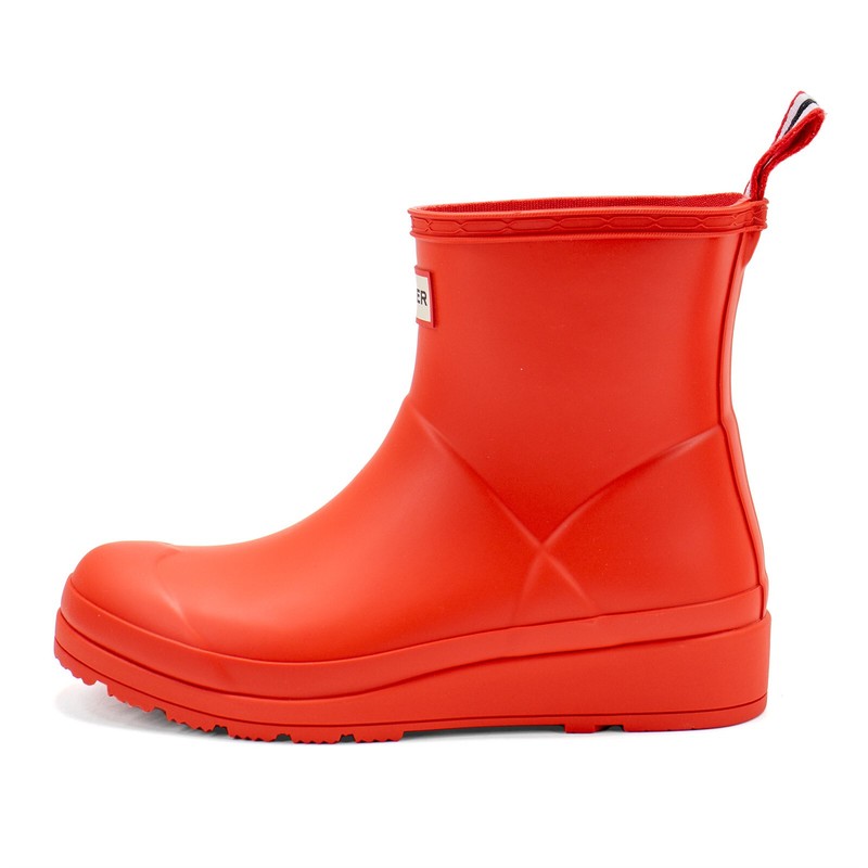 Women Hunter Boots Short Play Boots Hunter Original Play Red Rain Boots New