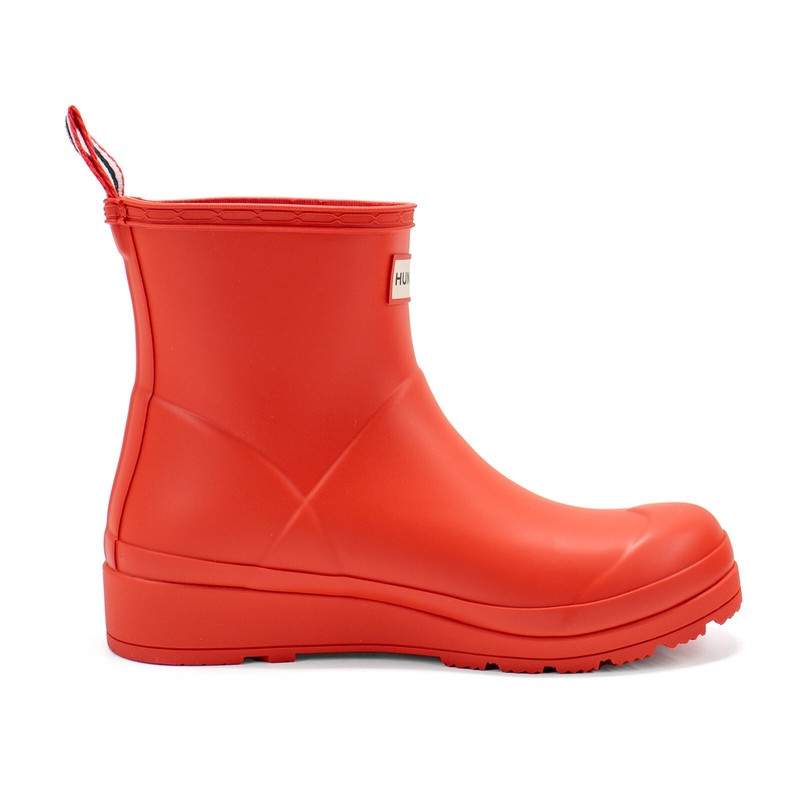 Women Hunter Boots Short Play Boots Hunter Original Play Red Rain Boots New