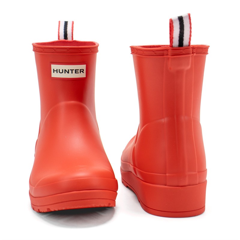 Women Hunter Boots Short Play Boots Hunter Original Play Red Rain Boots New