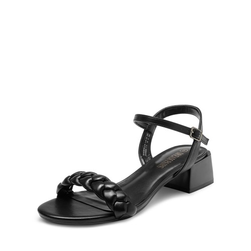 Women Low Chunky Heel Ankle Strap Open Toe Holiday Dress Heel Sandal