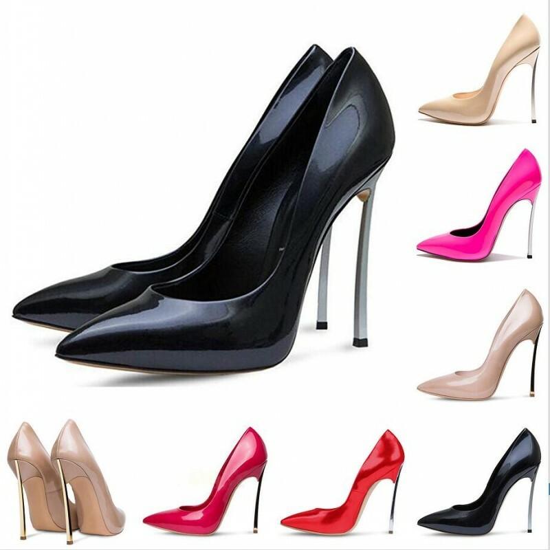 Women New Sexy 12CM High Stiletto Heel Slip On Shoes Pumps Evening Party Bridal