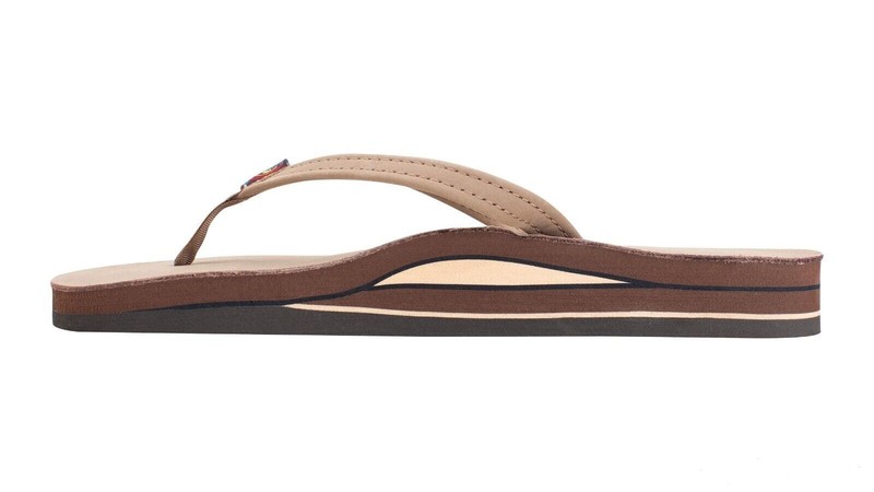 Women Rainbow Premier Leather Double Layer Narrow Strap 302ALTSN Dark Brown