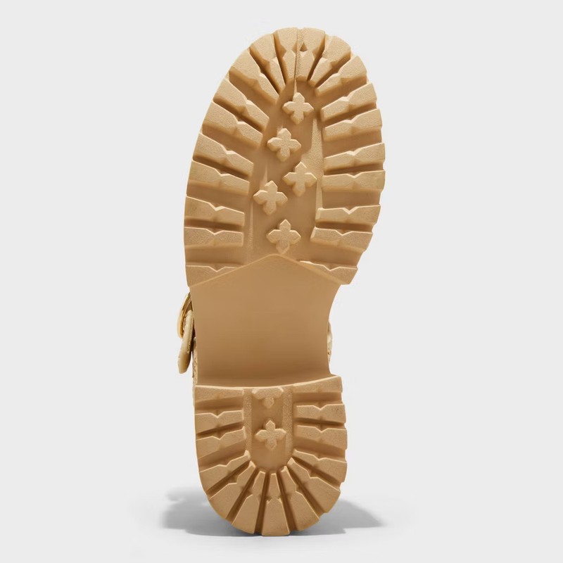 Women's Elide Raffia Fisherman Platform Heels With Memory Foam Insole - Wild