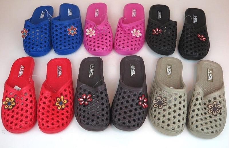 Women's EVA Slide Slippers Sandals Flower Red Black Blue Sizes 6-11 New