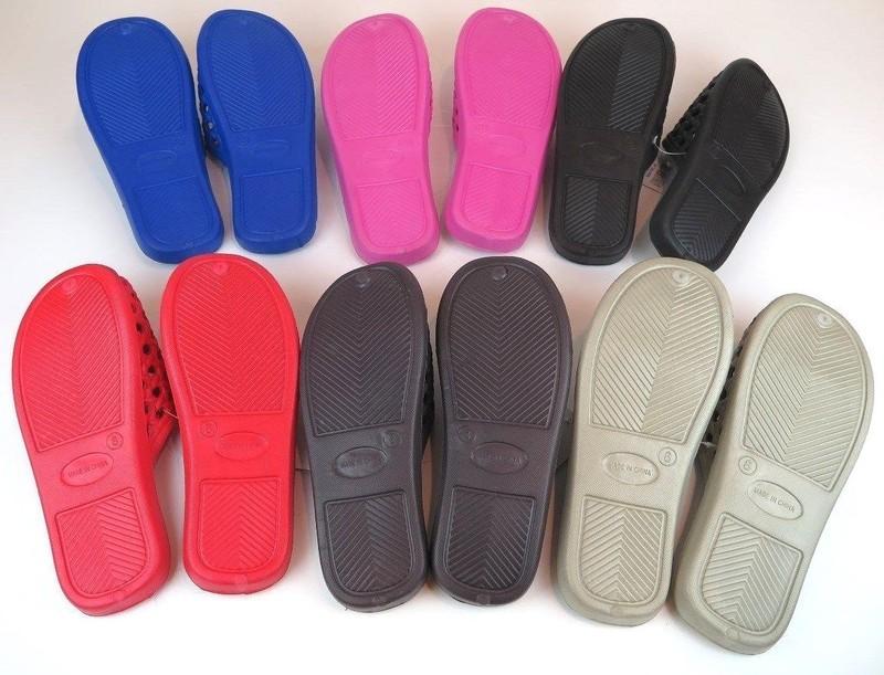 Women's EVA Slide Slippers Sandals Flower Red Black Blue Sizes 6-11 New