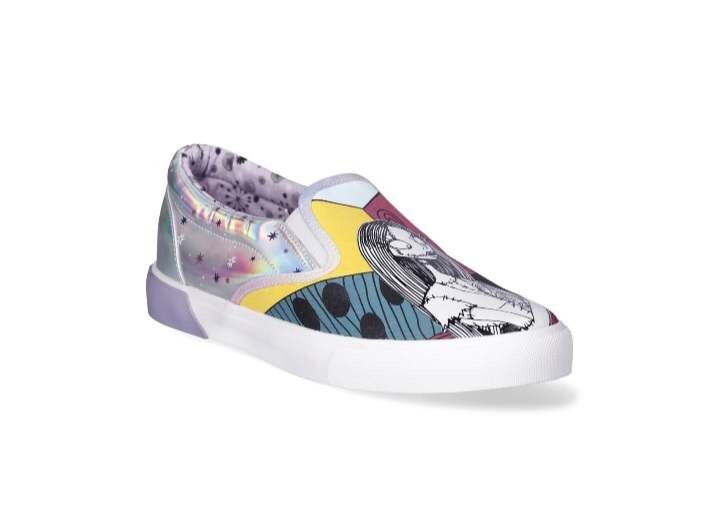 Women's Nightmare Before Christmas Slip On Low Top Sneaker Shoes Jack & Sally