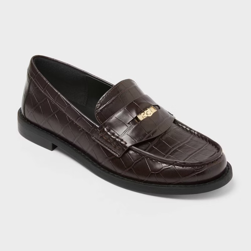 Women’s Phyllis Penny Loafers with Memory Foam Insole – A New Day