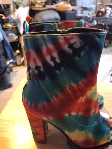 Women's Size 7 Fashion Rainbow Tye Dye Boots Salsa Dancing New