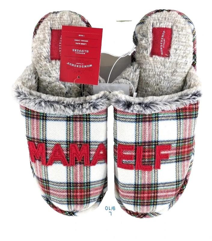 WOMEN'S SIZE 9/10 WONDERSHOP MAMA ELF SLIPPERS