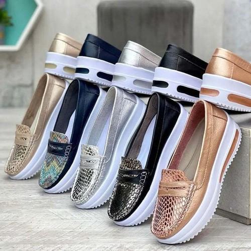 Women's Sneakers Shoes Summer Slip On Flat Casual Sport Platform Walking Fashion
