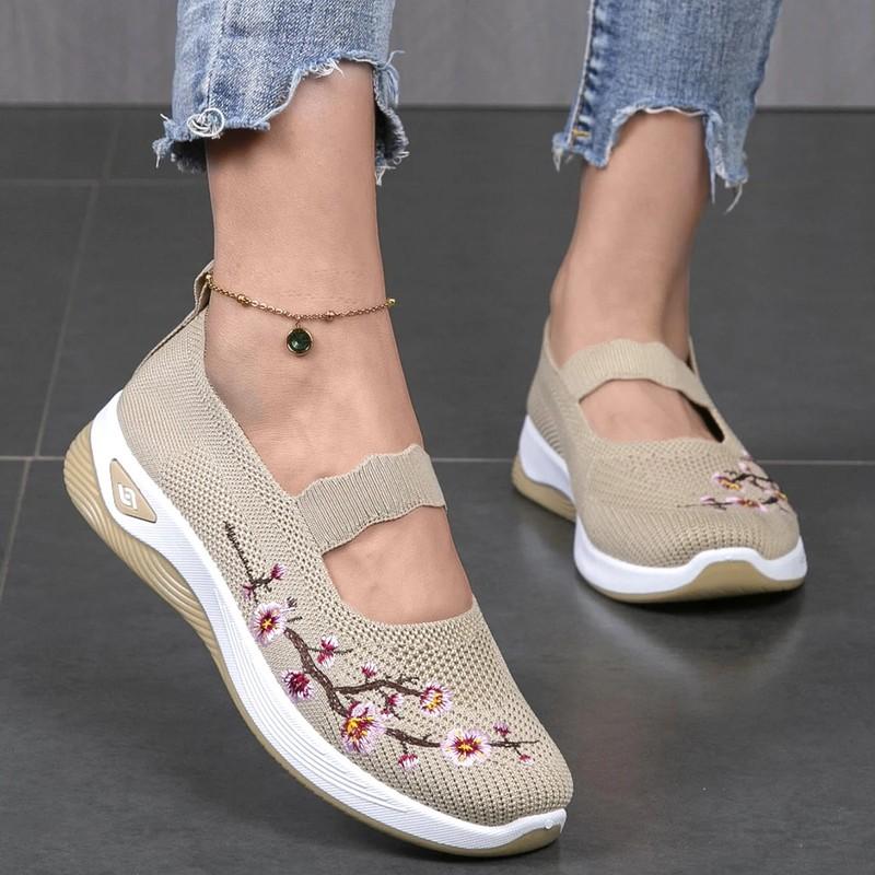 Women's Summer Breathable Mesh Flat Shoes Women's Shoes Casual Sports Shoes