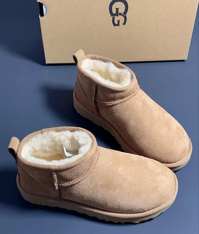 Women's UGG CLASSIC ULTRA MINI Ankle Boots Comfort 1116109 Chestnut