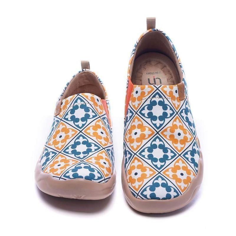 Women Size 5-10.5 UIN Slip On Shoes Canvas Comfortable Loafers "Art Steps"
