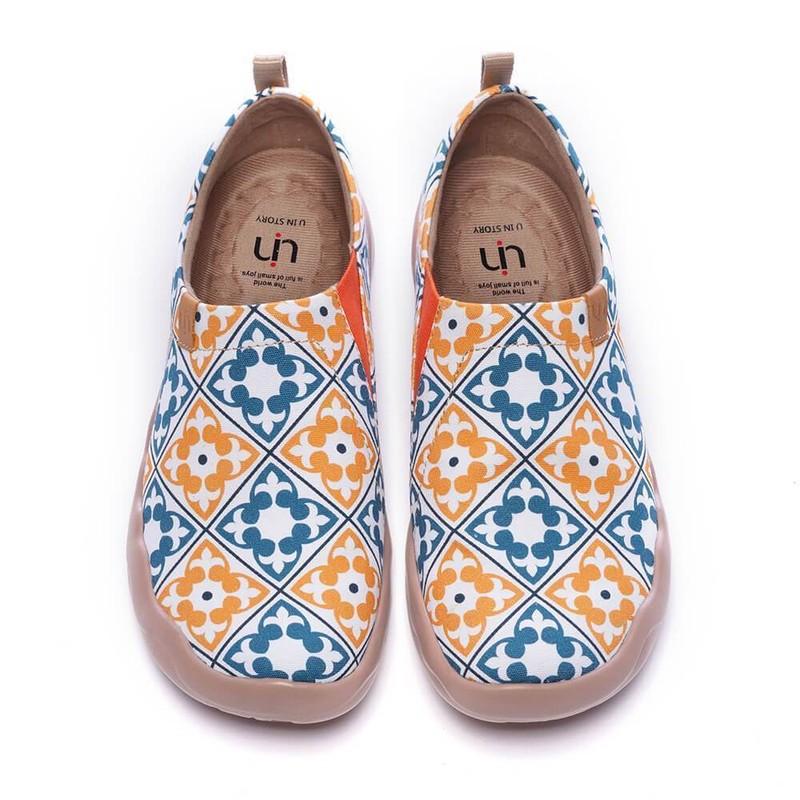 Women Size 5-10.5 UIN Slip On Shoes Canvas Comfortable Loafers "Art Steps"