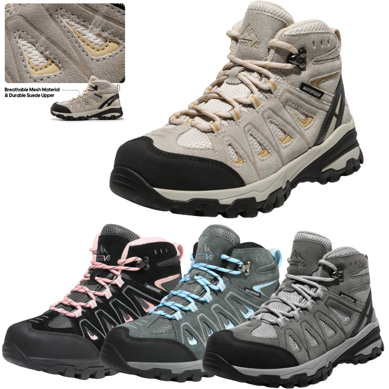 Women Waterproof Hiking Boots Lightweight Trekking Camping Trail Hiking Boots
