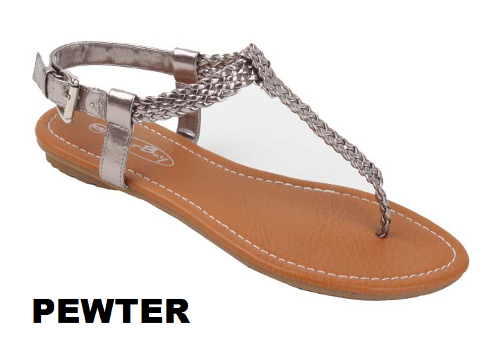 WOMENS GLADIATOR ROMAN T-STRAP FLAT THONG FASHION FLIP FLOPS SANDALS SHOES~Sz 6