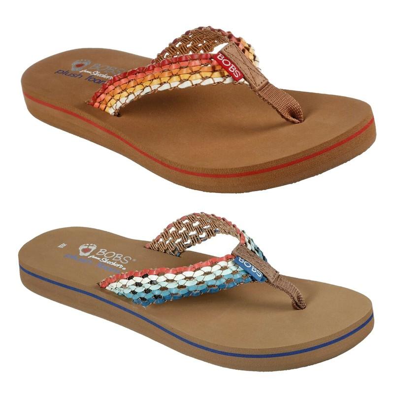 Womens Skechers Bobs Sunset Mystic Breeze 113710 Thong Sandals Flip Flops Shoes