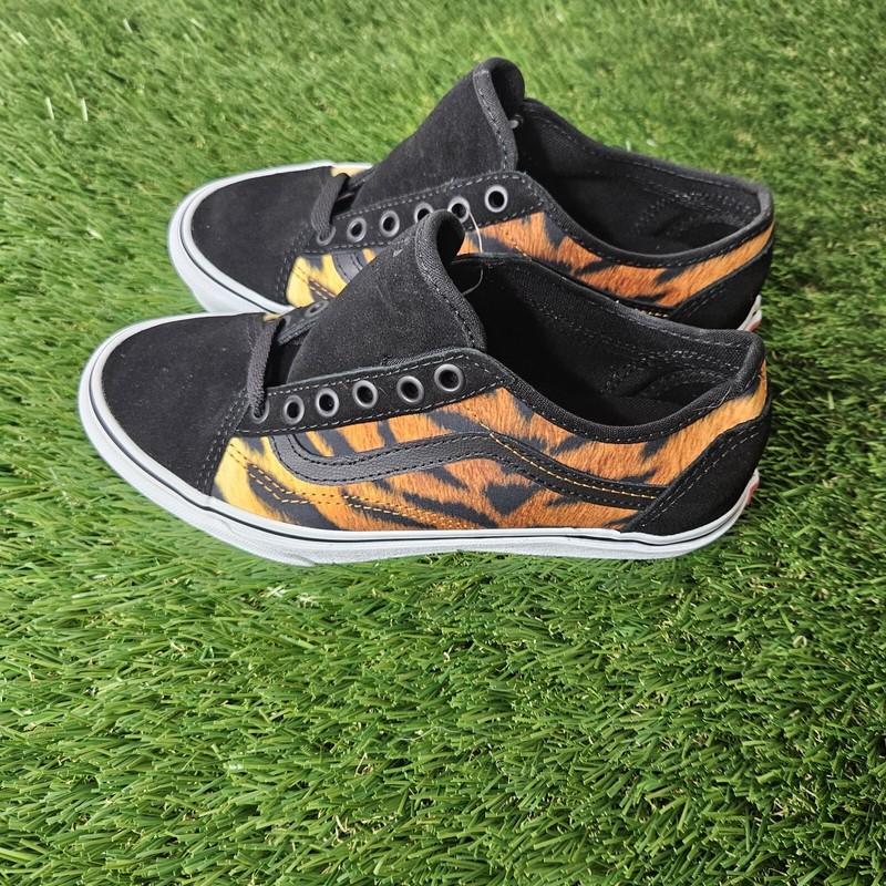 Womens Vans Old Skool Tapered Low Tiger Print New Womens Sizes 6.5-9