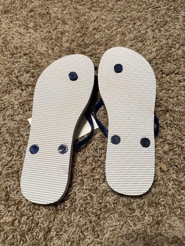 Womens Wonder Woman Flip Flop Sandals Thongs WB DC Comics M 7/8 New