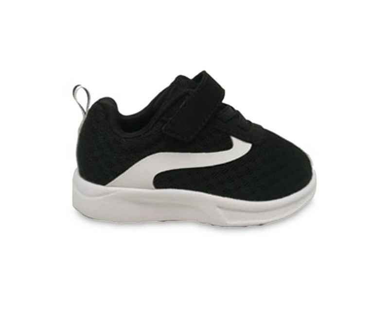 Wonder Nation Baby Boys/Unisex Mesh Jogger Athletic Sneaker. Black/White