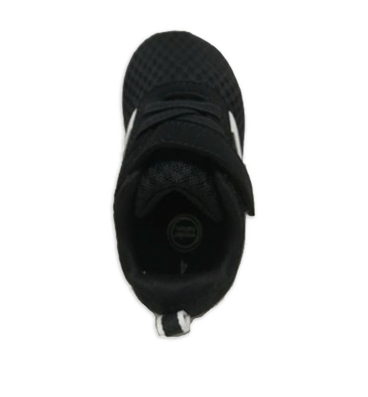 Wonder Nation Baby Boys/Unisex Mesh Jogger Athletic Sneaker. Black/White