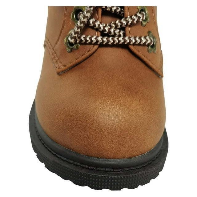 Wonder Nation Baby Toddler Girls Brown Sweater Lined Moto Boots Shoes: 2-6