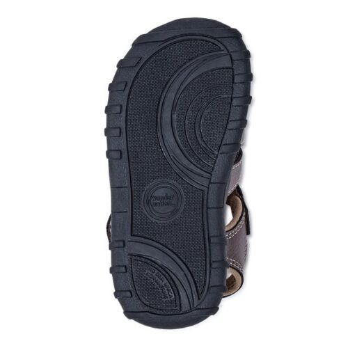 Wonder Nation Boys Fisherman Sandals Brown Sz11 Comfort Footbed Non Marking Sole