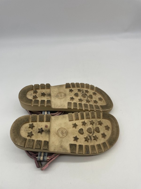 Wonder Nation Girls Beige / Pink Sandals Shoes Size 5