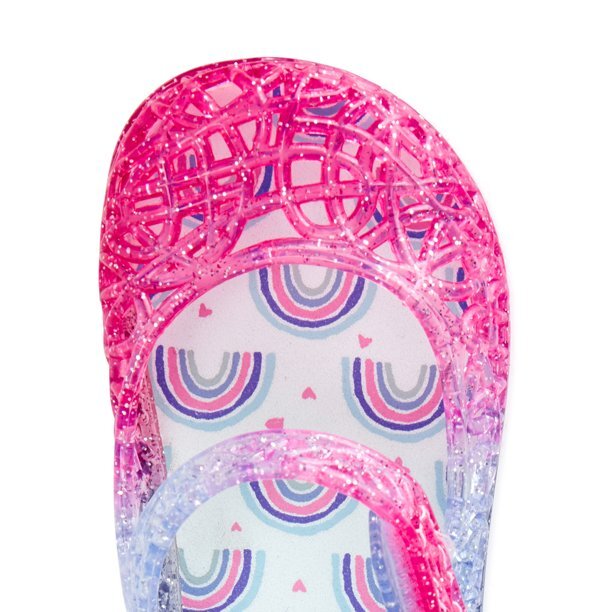 Wonder Nation Infant Girls Mary Jane Pink/Purple Jelly Sandals Sizes 3 4 5 NWT