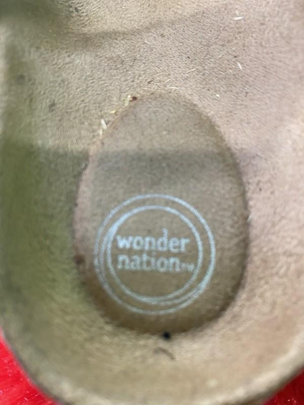 Wonder Nation Kids Girls Clear Glitter Breathable Summer Sandals Size Os