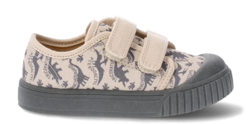 Wonder Nation Toddler Boys Size 12 Dinosaurs Two-Strap Bump Toe Sneakers Shoes