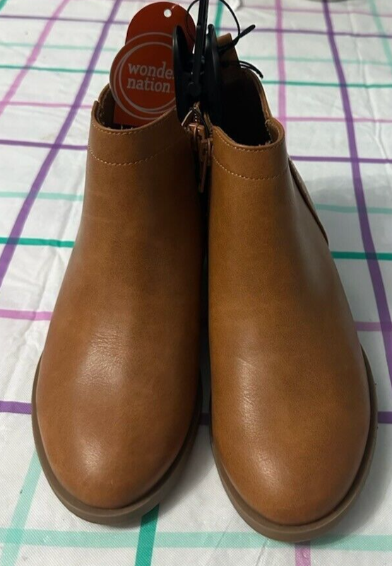 Wonder Nation TODDLER Girl's Size 8 Fashion Ankle Booties Color Chestnut BROWN