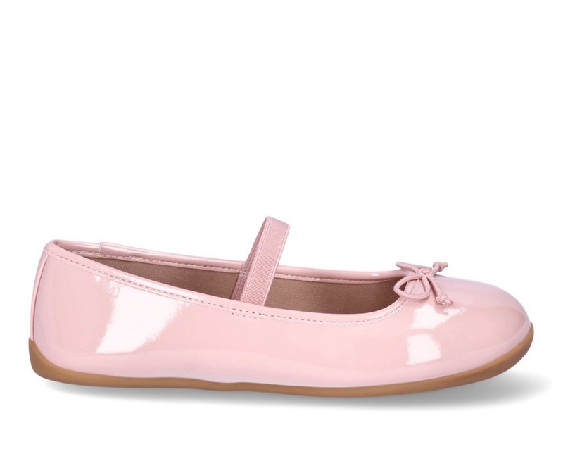WONDER NATION Toddler Girls Size 1 Bow Ballet Flat Shoes • Blush