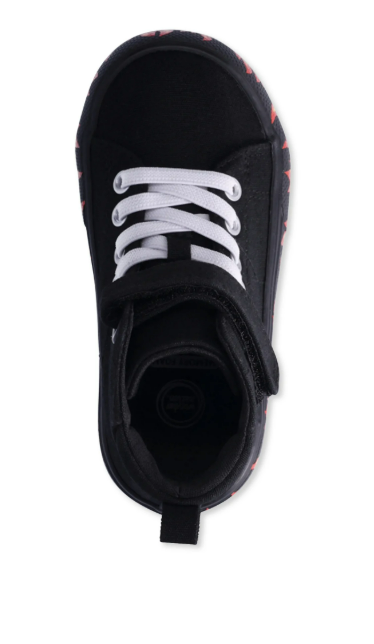 Wonder Nation Toddler Kids Casual Flame High Top Black Toddler Size 10