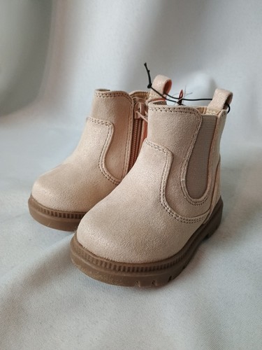 Wonder Nation Toddler Kids Girls Size 4 Zip-Up Chelsea Boot Boots